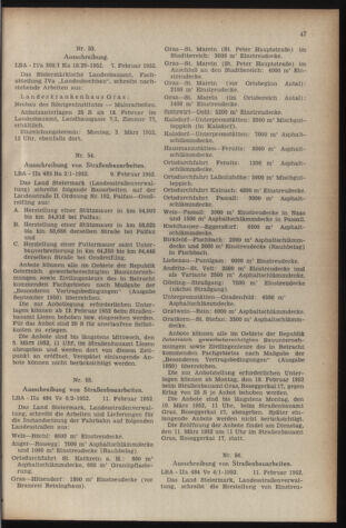 Verordnungsblatt der steiermärkischen Landesregierung 19520215 Seite: 3