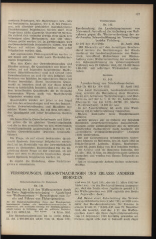 Verordnungsblatt der steiermärkischen Landesregierung 19520502 Seite: 3