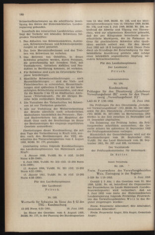 Verordnungsblatt der steiermärkischen Landesregierung 19520620 Seite: 4