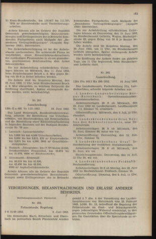 Verordnungsblatt der steiermärkischen Landesregierung 19520620 Seite: 7