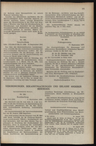 Verordnungsblatt der steiermärkischen Landesregierung 19520919 Seite: 3