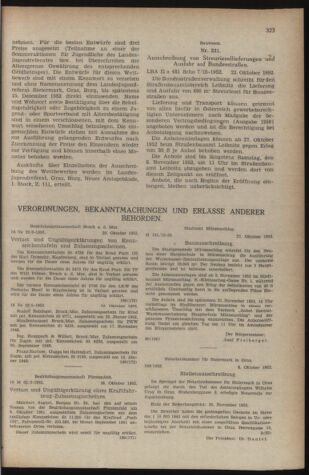 Verordnungsblatt der steiermärkischen Landesregierung 19521031 Seite: 3