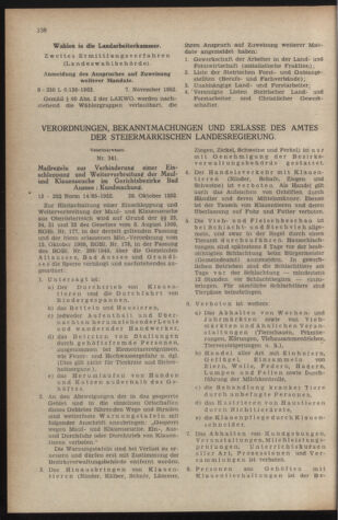 Verordnungsblatt der steiermärkischen Landesregierung 19521111 Seite: 6