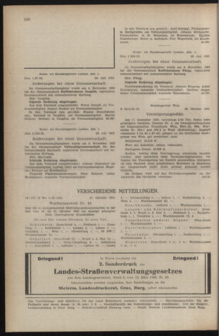 Verordnungsblatt der steiermärkischen Landesregierung 19521111 Seite: 8