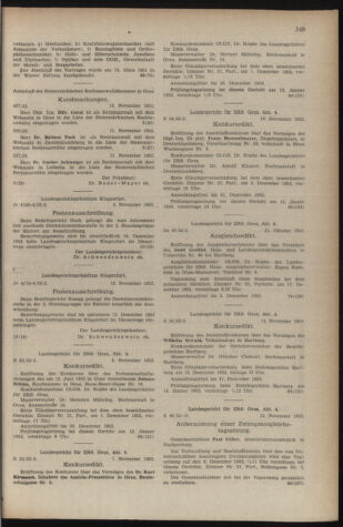 Verordnungsblatt der steiermärkischen Landesregierung 19521121 Seite: 5