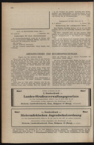 Verordnungsblatt der steiermärkischen Landesregierung 19521121 Seite: 6