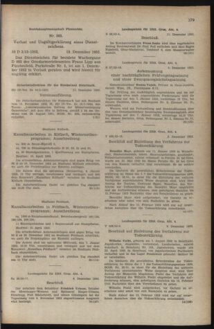 Verordnungsblatt der steiermärkischen Landesregierung 19521223 Seite: 3