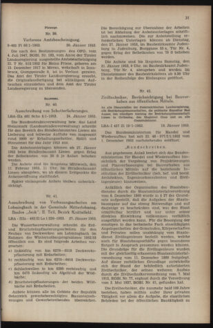 Verordnungsblatt der steiermärkischen Landesregierung 19530130 Seite: 5