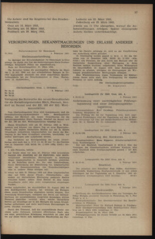 Verordnungsblatt der steiermärkischen Landesregierung 19530218 Seite: 3