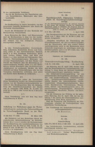 Verordnungsblatt der steiermärkischen Landesregierung 19530417 Seite: 3