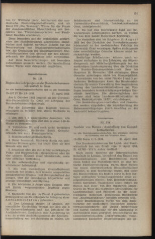 Verordnungsblatt der steiermärkischen Landesregierung 19530508 Seite: 3