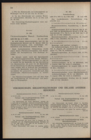 Verordnungsblatt der steiermärkischen Landesregierung 19530731 Seite: 8