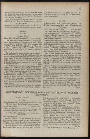 Verordnungsblatt der steiermärkischen Landesregierung 19530821 Seite: 3