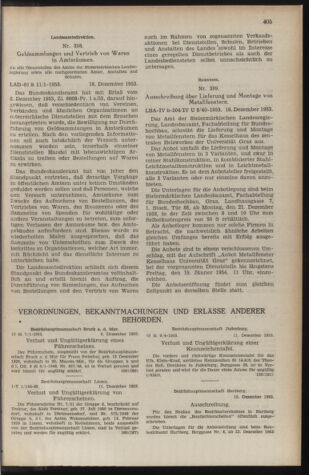 Verordnungsblatt der steiermärkischen Landesregierung 19531223 Seite: 5