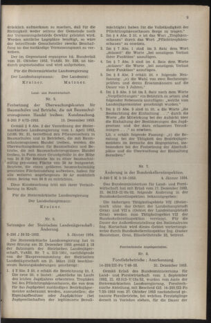 Verordnungsblatt der steiermärkischen Landesregierung 19540115 Seite: 3