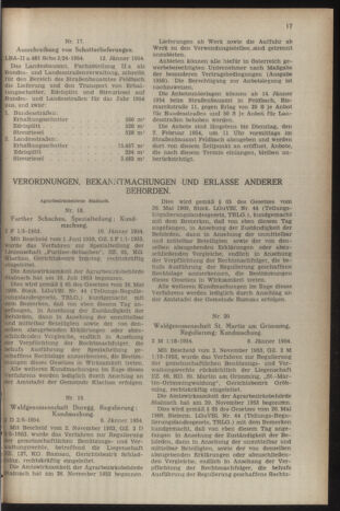 Verordnungsblatt der steiermärkischen Landesregierung 19540122 Seite: 3