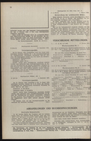 Verordnungsblatt der steiermärkischen Landesregierung 19540122 Seite: 8