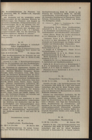 Verordnungsblatt der steiermärkischen Landesregierung 19540205 Seite: 5