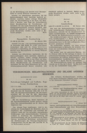 Verordnungsblatt der steiermärkischen Landesregierung 19540205 Seite: 6