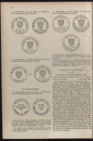 Verordnungsblatt der steiermärkischen Landesregierung 19540212 Seite: 10