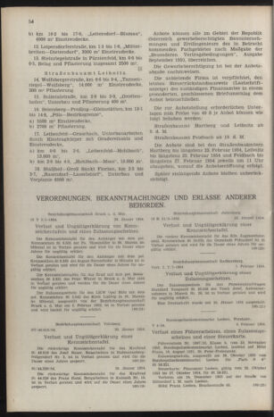 Verordnungsblatt der steiermärkischen Landesregierung 19540212 Seite: 12