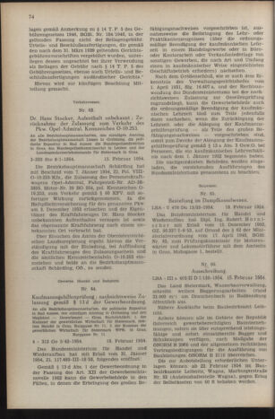 Verordnungsblatt der steiermärkischen Landesregierung 19540226 Seite: 4