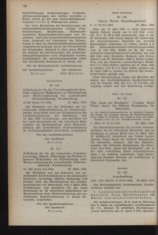 Verordnungsblatt der steiermärkischen Landesregierung 19540402 Seite: 12