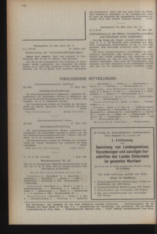 Verordnungsblatt der steiermärkischen Landesregierung 19540409 Seite: 12