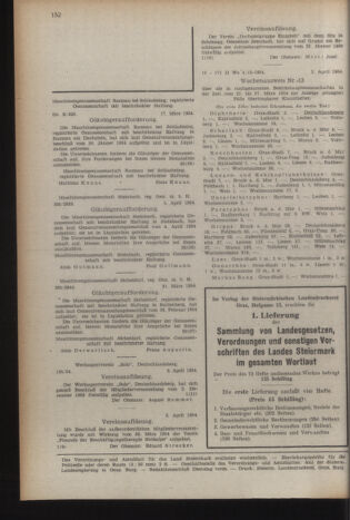 Verordnungsblatt der steiermärkischen Landesregierung 19540416 Seite: 8