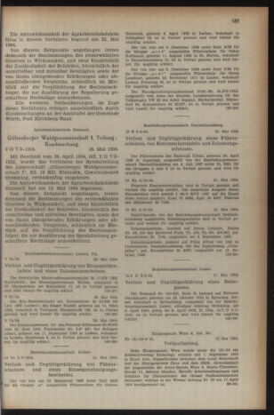 Verordnungsblatt der steiermärkischen Landesregierung 19540528 Seite: 3