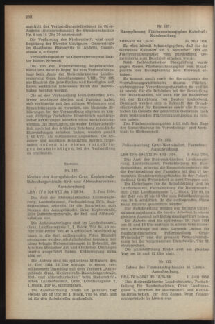 Verordnungsblatt der steiermärkischen Landesregierung 19540611 Seite: 2