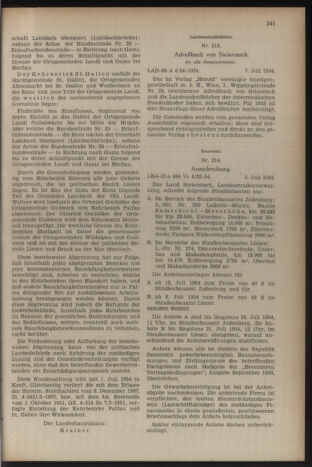 Verordnungsblatt der steiermärkischen Landesregierung 19540716 Seite: 3