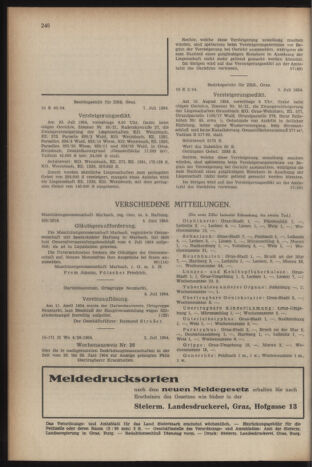 Verordnungsblatt der steiermärkischen Landesregierung 19540716 Seite: 8