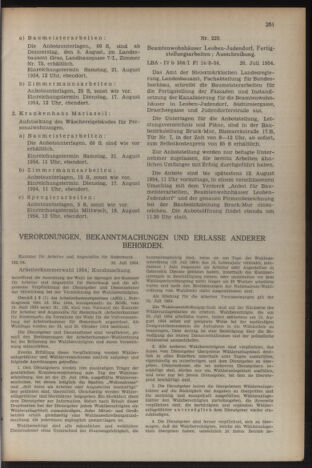 Verordnungsblatt der steiermärkischen Landesregierung 19540730 Seite: 7