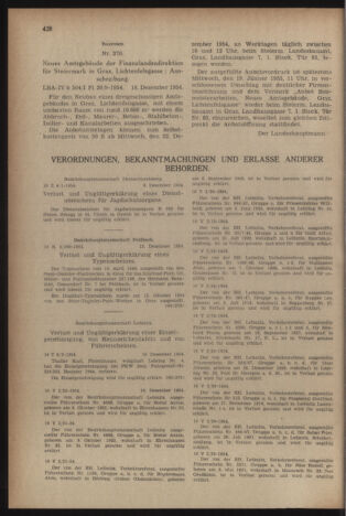 Verordnungsblatt der steiermärkischen Landesregierung 19541224 Seite: 2