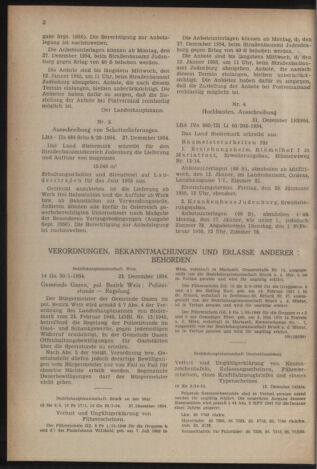 Verordnungsblatt der steiermärkischen Landesregierung 19550107 Seite: 2