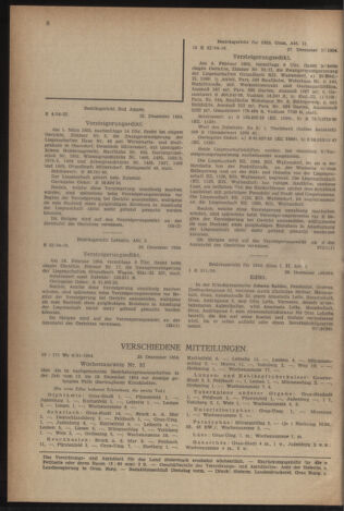 Verordnungsblatt der steiermärkischen Landesregierung 19550107 Seite: 8