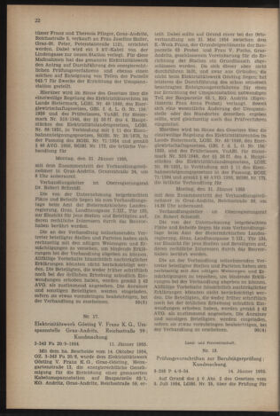 Verordnungsblatt der steiermärkischen Landesregierung 19550121 Seite: 6