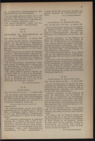 Verordnungsblatt der steiermärkischen Landesregierung 19550121 Seite: 7