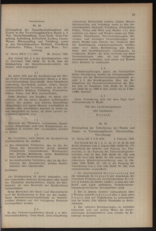 Verordnungsblatt der steiermärkischen Landesregierung 19550211 Seite: 5