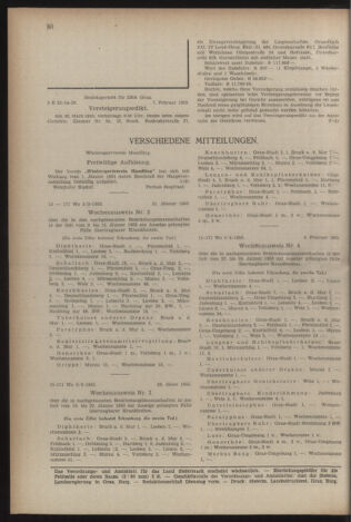 Verordnungsblatt der steiermärkischen Landesregierung 19550218 Seite: 20