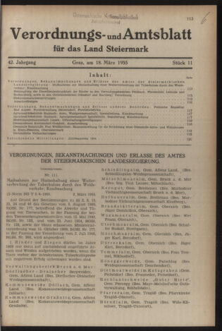 Verordnungsblatt der steiermärkischen Landesregierung 19550318 Seite: 1