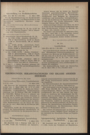 Verordnungsblatt der steiermärkischen Landesregierung 19550318 Seite: 9