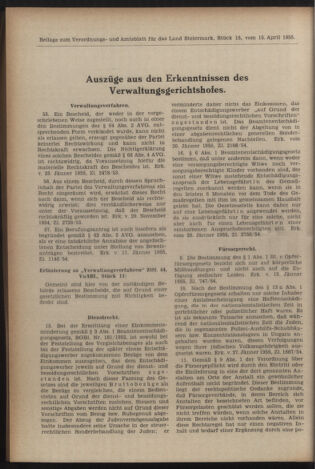 Verordnungsblatt der steiermärkischen Landesregierung 19550415 Seite: 6