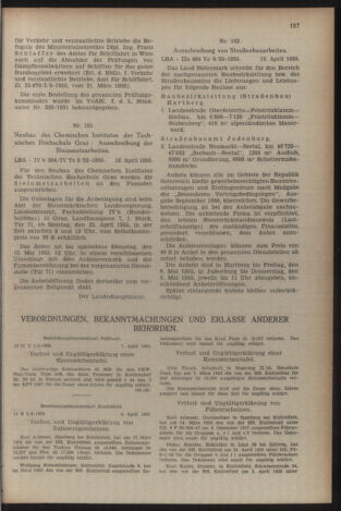 Verordnungsblatt der steiermärkischen Landesregierung 19550422 Seite: 3