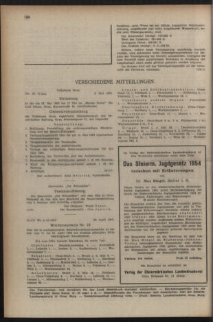 Verordnungsblatt der steiermärkischen Landesregierung 19550513 Seite: 16