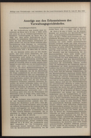 Verordnungsblatt der steiermärkischen Landesregierung 19550527 Seite: 6