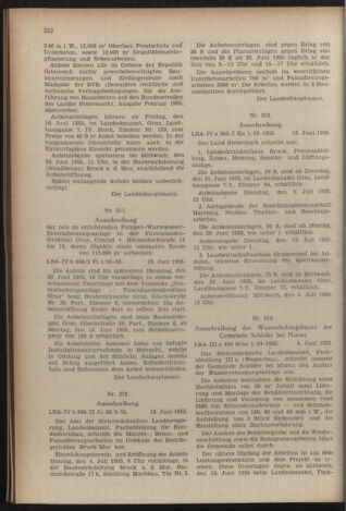 Verordnungsblatt der steiermärkischen Landesregierung 19550617 Seite: 2