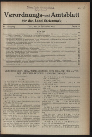 Verordnungsblatt der steiermärkischen Landesregierung 19551216 Seite: 1