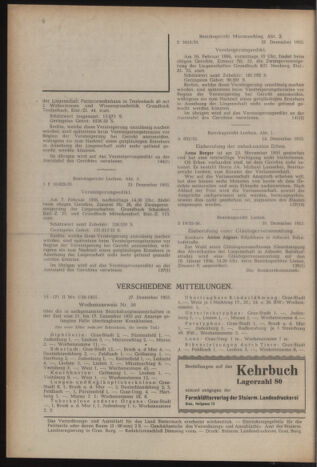 Verordnungsblatt der steiermärkischen Landesregierung 19560105 Seite: 8